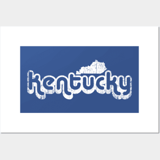 Kentucky Vintage 70's Font Posters and Art